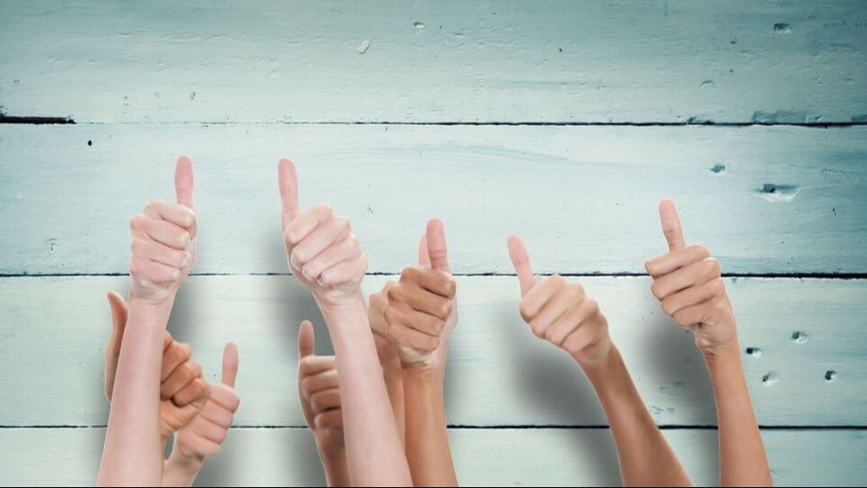 Picture of multiple thumbs up